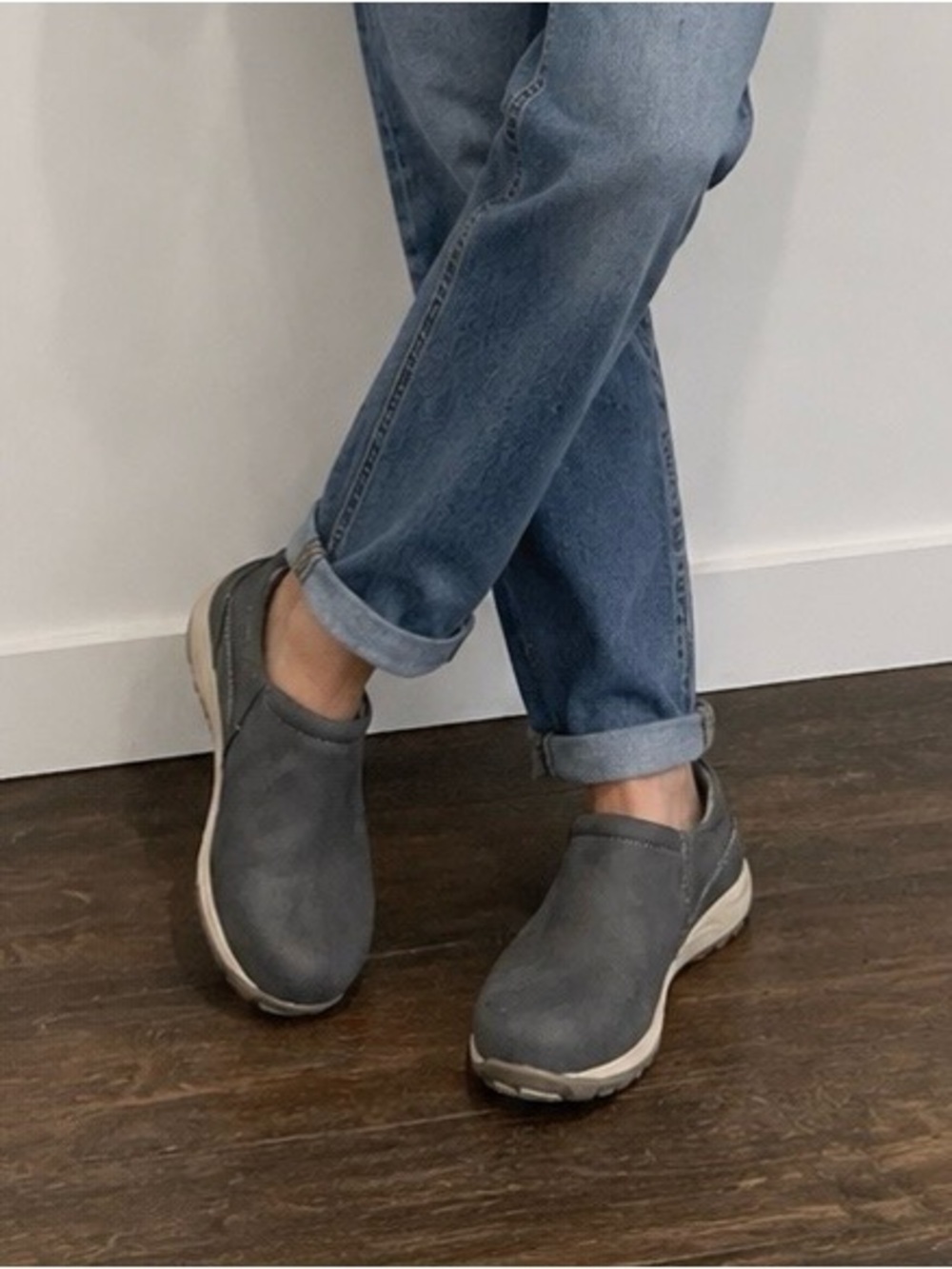 Dansko Patti Women's Casual Shoes, Navy Milled Nubuck, Size 42 Slip On Vibram